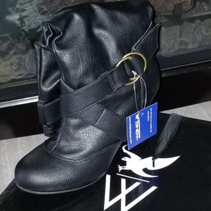 Shiekh black leather boots